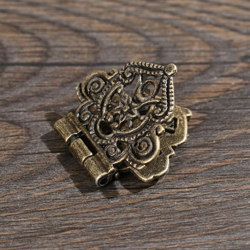 DIY Cabinet Lace Vintage Mini Zinc Zinc Alloy Butt Hinges Hollow Flower Antique Furniture Hardware