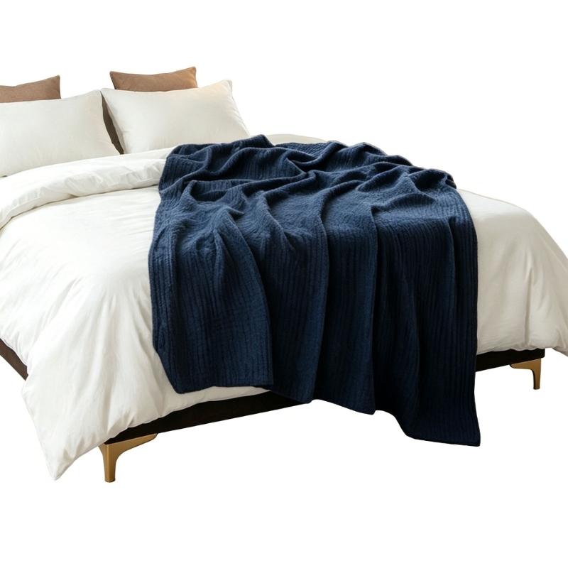 Cotton Gauze Blanket Lightweight & Breathable Soft Cotton Gauze Throw Blanket for Warm Nights Camping & Travel Use