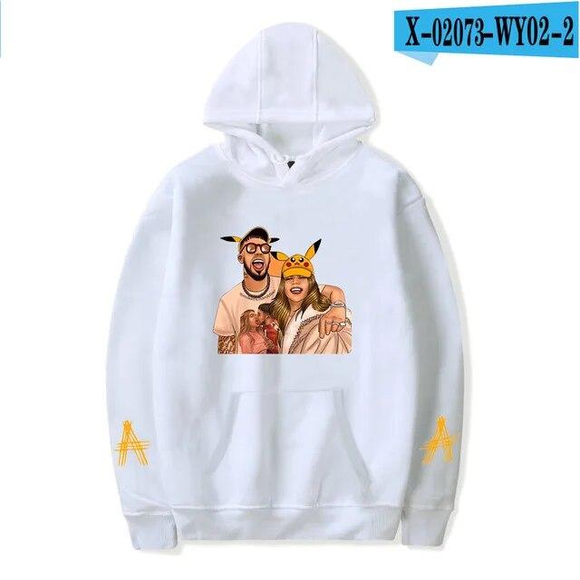 Anuel AA Printed Hoodies Sweatshirt Coat Real Hasta La Muerte casual Tracksuit Costume Unisex Women Clothing Anime Pullover Hoodie