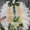 Han-Yang Fusion Spitze Besatz Lolita Haube Flache Kappe Strohhut