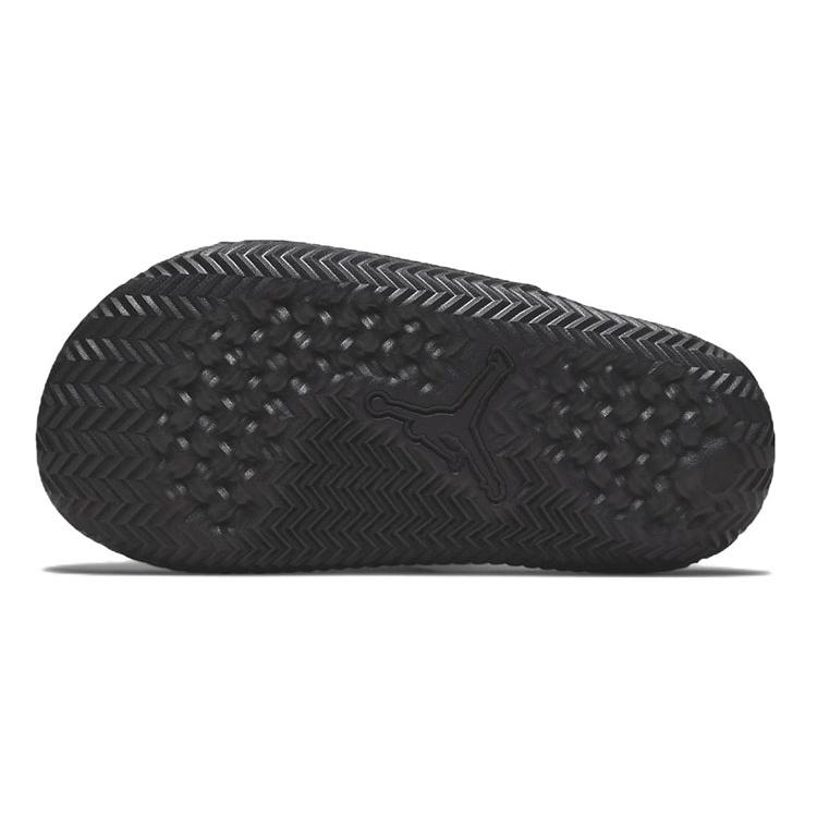 Jordan Play Leather Quiet Kids' Slippers Black White Red DN3596-060