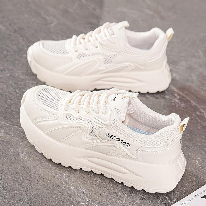 Breathable Mesh Sneakers Children's Versatile Thick-soled Casual Soft-soled Dad Shoes