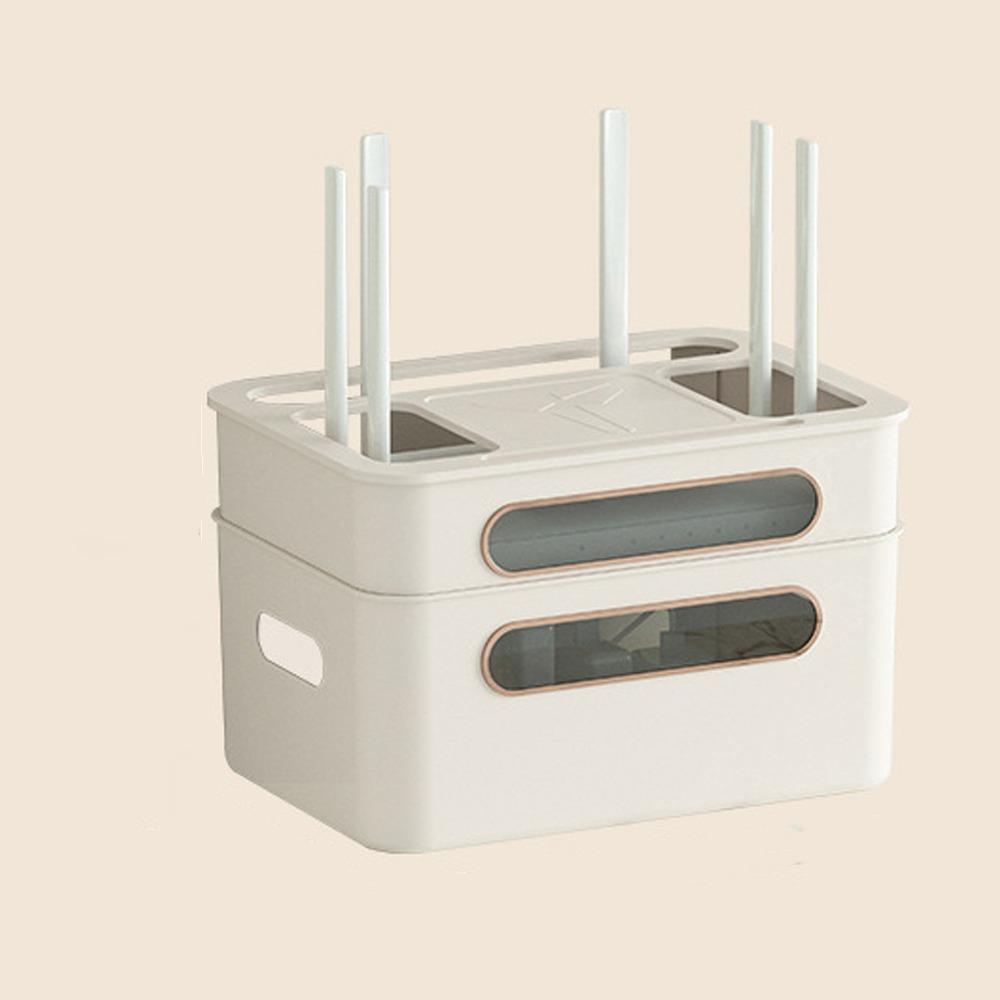2/3/4-Tier Cable Management Box Ventilation Router Storage Box WiFi Box Holder  Living Room