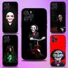 Horrorfilm Saw Handyhülle Für iPhone 16,15,14,13,12,11 Plus,Pro Max,XS,X,XR,SE,Mini,8,7,Weiche Silikon-Schwarze Abdeckung