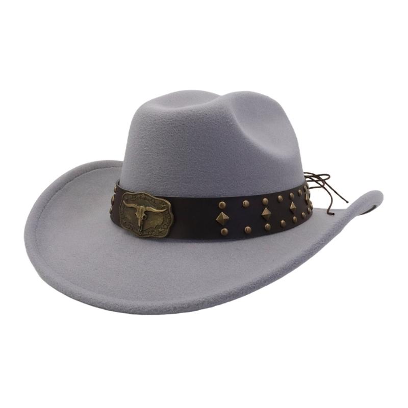 Ethnic Vintage Cowboy Hats Wide Brims Sun Protections Breathable Polyester Summer Outdoor Hat For Music Festivals
