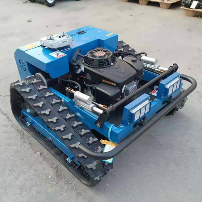 Remote Control Crawler Lawn Mower for Russian Export – Ideal for Home Gardens and Tea Plantation Slopes