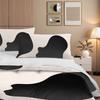 3Pcs Bedding Pillowcase Duvet Set Cow Spot Pattern 2D Digital Printing For Bedroom Hotel Dorm Decoration
