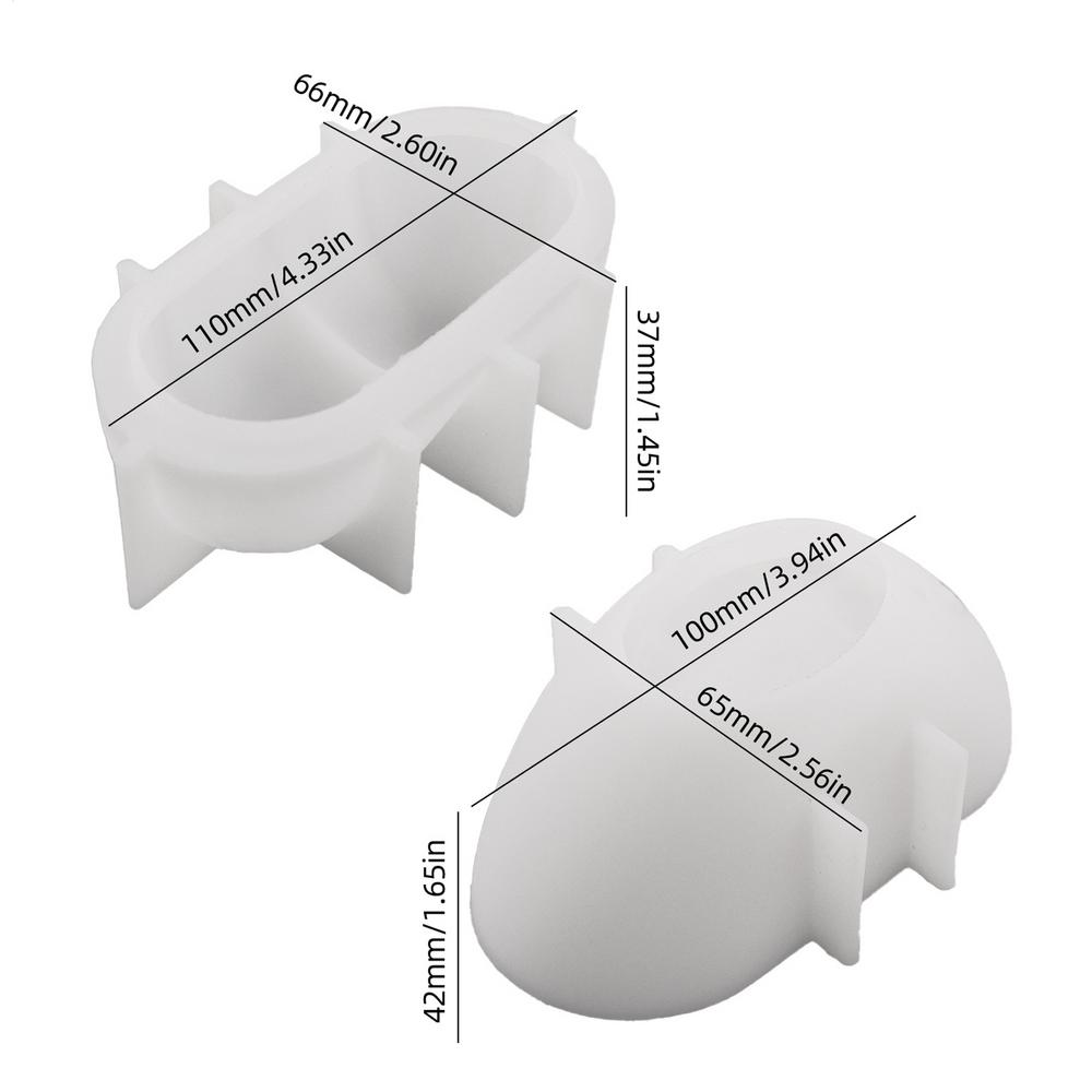 

Resin Molds Silicone Easy Release Reusable Heart-Shaped Storage Box Silicone Molds for Wax Epoxy Jars Candle Cups Home Decor