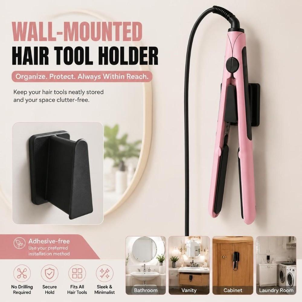 Practical Hair Styling Tool Organizer 3D Printed Bathroom Perm Rod Rack Bathroom