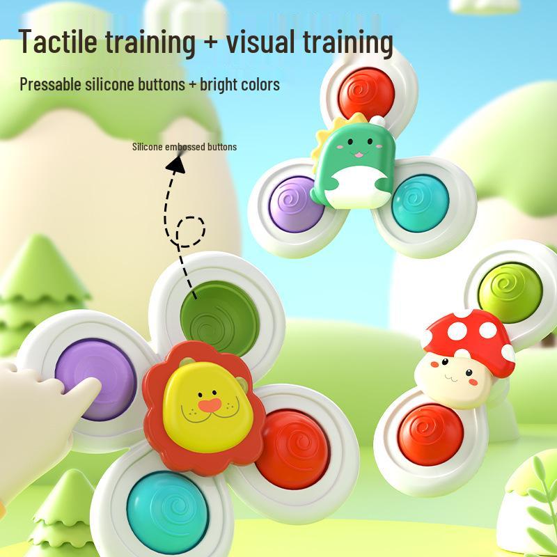 

Детский стульчик для кормления игрушка: Развивающий спиннер на присоске для детей 0-1 года (6-12 месяцев) Pack of 3 (OPP Bag)