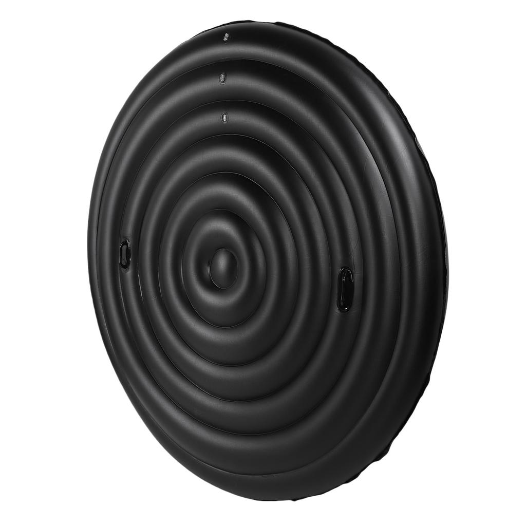 Inflatable Hot Tub Cover PVC Adjustable Inflatable Pool Protective Lid with Handles for Outdoor