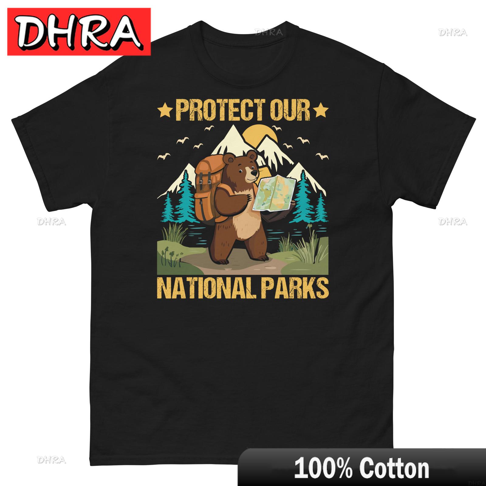 Protect Our National Parks Camping Hiking Outdoor Adventure Unisex Classic Tee with Neck Tee Harajuku Cotton Casual Top T Shirt 4XL