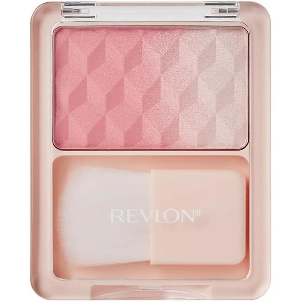 Revlon Brush Duo Cheek Highlighter Face Color 001 Eros