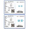 Sparkling 925 Sterling Silver Delicate Rose Cut Simulated Aquamarine Trendy Stud Earrings For Women Wedding Jewelry