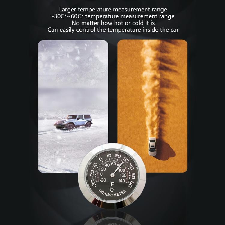 Car Interior Accessories Mini Hygrometer Thermometer Dashboard Ornament Car Part