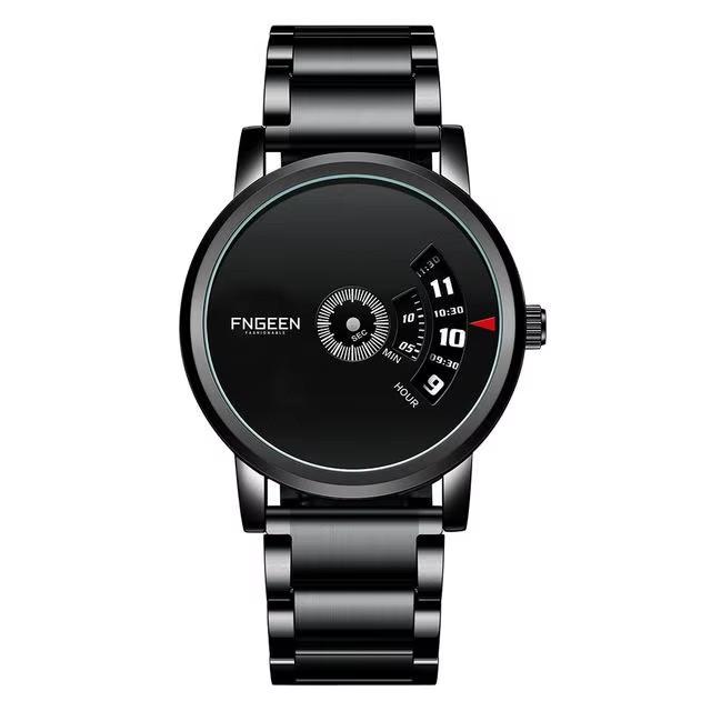 Fngeen S230 Unique Design Fashion Casual Original Wristwatch Stainless Steel Band Metal Case Quartz Men Watches for Male