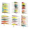 43pcs Assorted Size Minnow Fly Fishing Lures Pencil Popper Crankbaits Carp Fishing Wobbler Suspending Artificial Hard