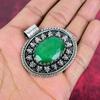 Smaragd Anhänger, 925 Sterling Silber Anhänger Edelstein Schmuck, handgefertigter Anhänger erstaunlicher Schmuck, Geschenk für Sie
