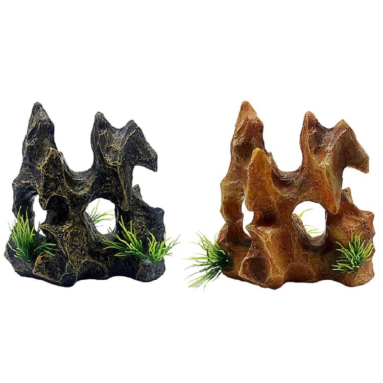 DIY Aquarium Fish Tanks Artificial Resin Rockery Plant Ornament Landscape Decors