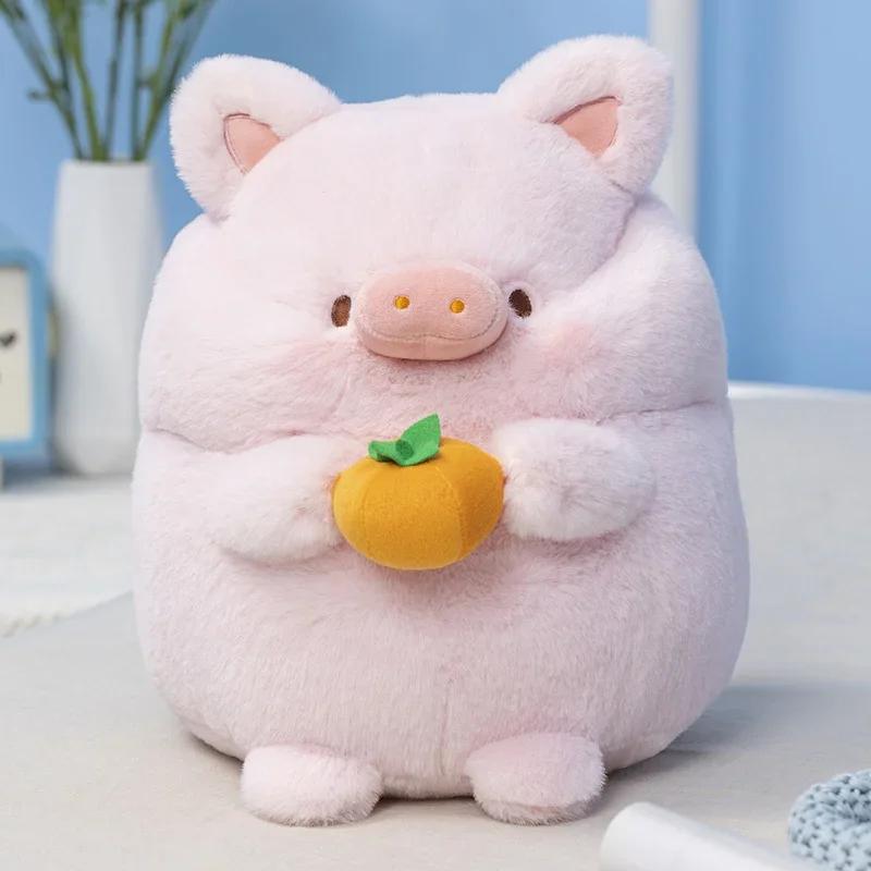 Kawaii Dog Rabbit Pig Bear Plush Toy Stuffed Animal Hold Food Soft Pillow Plushies Children Birthday Gift Lovely Dolls Present