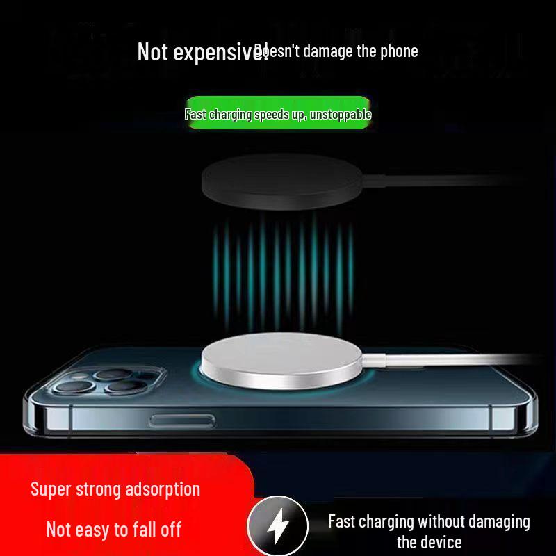 Magnetic 50W Wireless Charger for Apple, Huawei, Samsung, and Android Devices