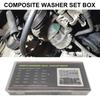 Comprehensive Rubber Gasket Set Bonded Washer Assortment Multifunction  Sealing Washer with Storage Box for Industrial