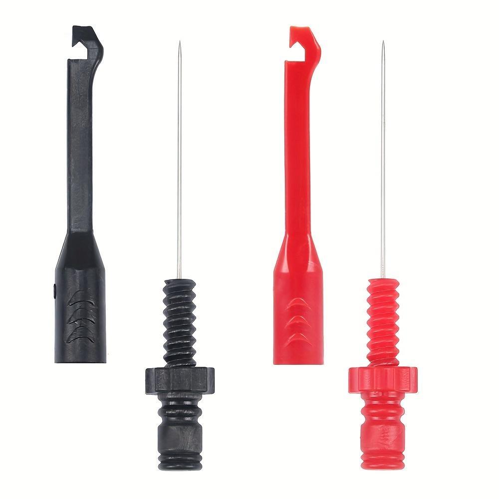 1 Stück Kabelklemmen Durchstechklemme 4mm Bananenbuchse Hochbelastbare Isolationsdurchstechsonde Testklemme mit Rücksonde Drahtdurchstechsonde Klemme