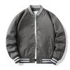 Unisex Color-Blocked Baseball Jacket: Trendy American-Style Spring/Autumn Pilot Jacket for Couples.