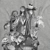 The Nightmare Before Christmas Womens/Ladies Jack Sally Monster Drawing Heather T-Shirt