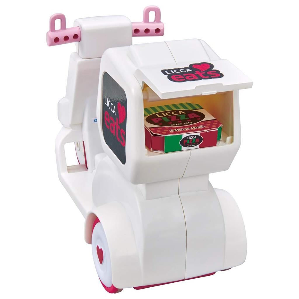 Takara Tomy Licca-chan Eats Delivery Scooter, 10 x 27 x 21 cm, Ages 3 and up