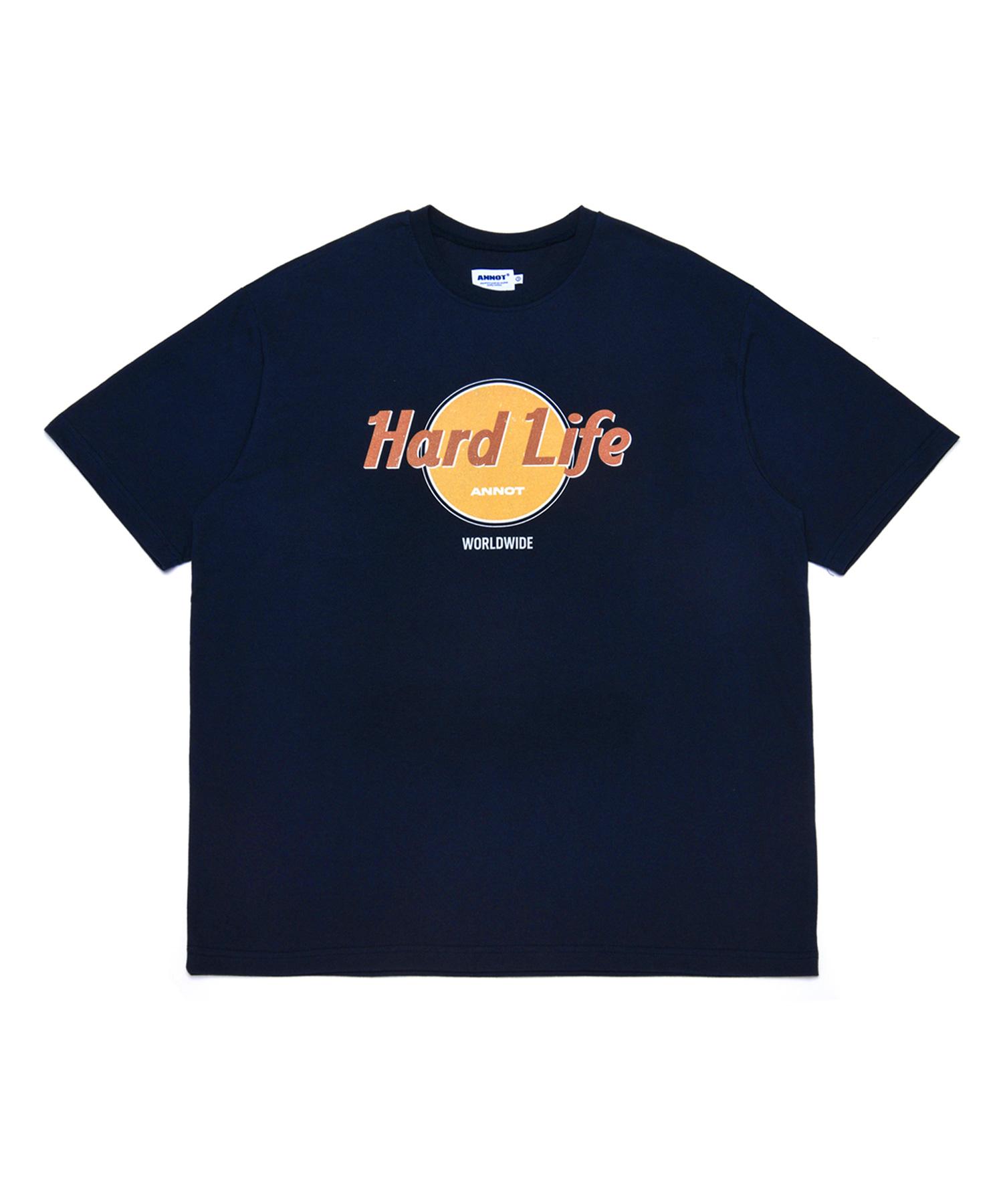 A Note Hardlife T-Shirt Navy 1