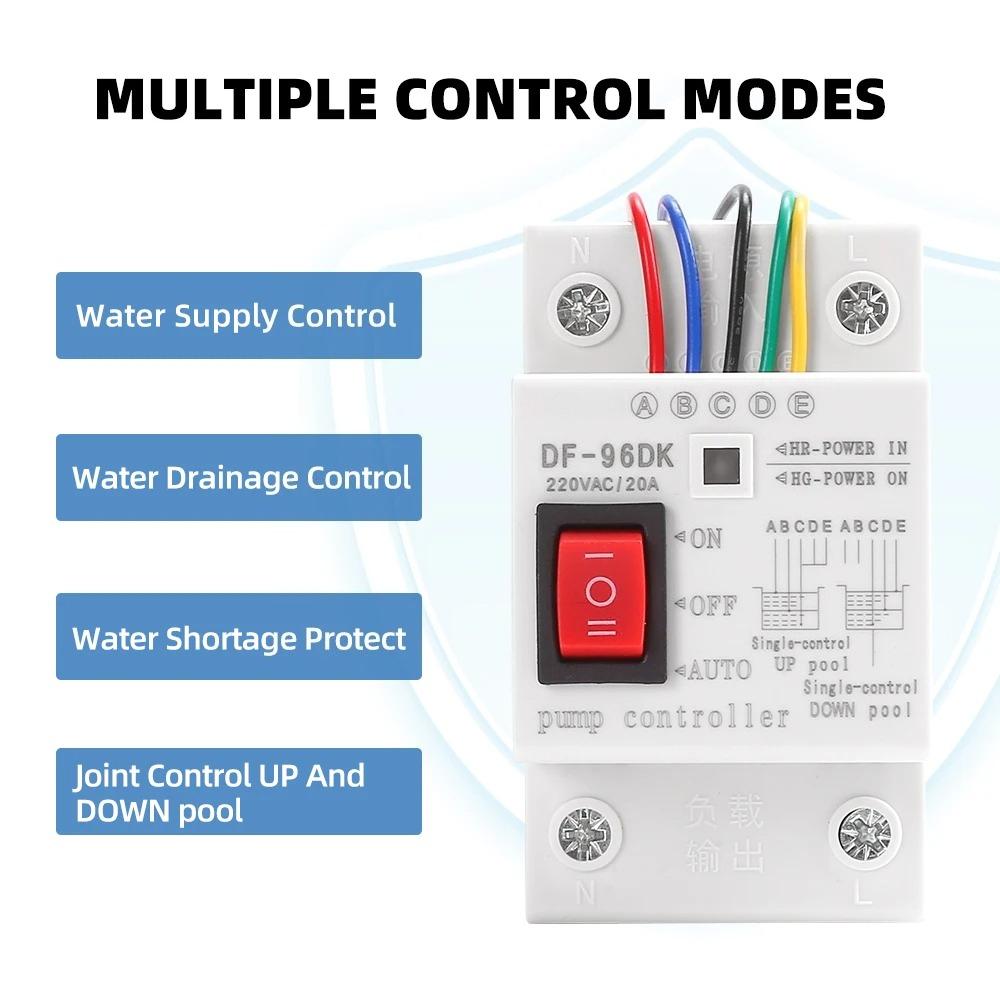 DF-96D Automatisk Vattennivåregulator 20A/220V för Vattentankssystem – Pumpstyrning av Industriell Kvalitet