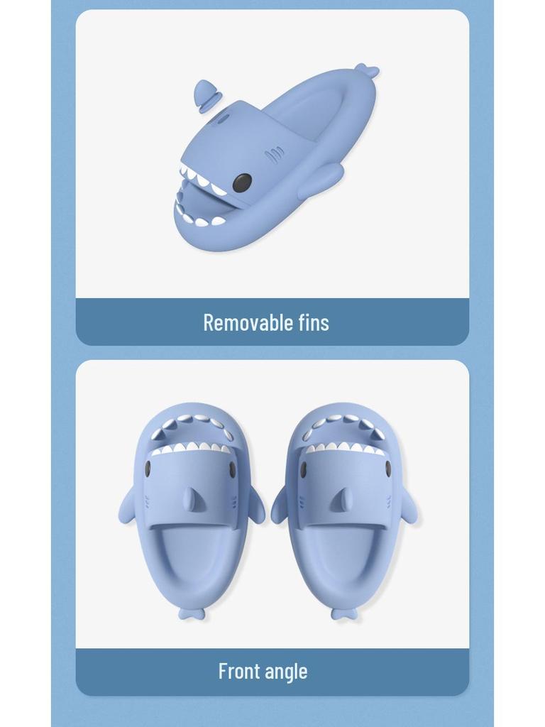 Shark II Cartoon Thick-Soled Non-Slip Summer Slippers for Kids & Babies