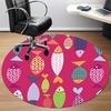 1pc Fishes Pattern Office Round Area Rug, Indoor Mat Suitable For Office, Under Office Chairs Bedroom Living Room Home Decor, Room Deco