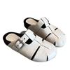 Spring 2025 new French bag head slippers women lazy one pedal casual moral training half slippers women's shoes fashion