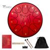 Steel Tongue Drum Set Ethereal Drum with Bag Sticks Music Book Drum Holder Sound Healing Hand Drum for Meditation Yoga Chakra Music Therapy