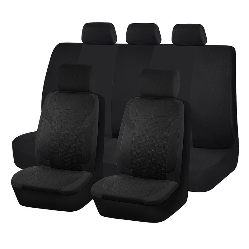 

Fashion New Universal Full Set Car Seat Covers Auto Seat Decoration Rear Front Auto Seat Cover Car Cushion Protector Case Cover 2 front seats - 4-piece set чорний