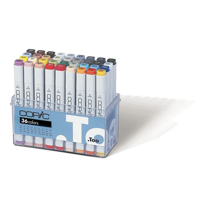 Set 36 marqueurs Manga Copic Marker