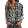 Skjorte for kvinner Bluse med knapp Langermet Uformell Basic skjortekrage Vanlig topp