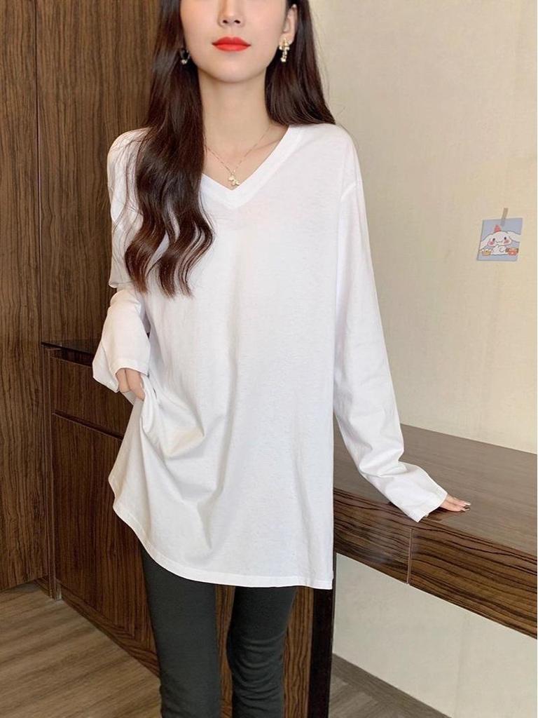 Plus Size Women's Thermal Fleece Long Sleeve Top - Autumn/Winter Warm Base Layer, Solid Color, 200 jin.