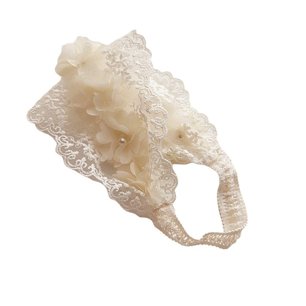 Flower Infant Hairband Korean Style Elastic Hair Hoop Sweet Lace Baby Headband  Photography Props