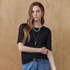 Maxza Basic Round Neck Mesh ShorT Sleeve T shirT ze08qT005na