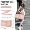 Foldable Women's Travel Convenient Carry-on Clothing Bag Large Capacity PU Leather Duffel Bag Portable Business Travel Bag