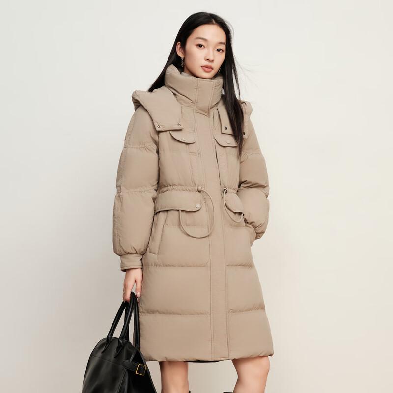 

Elva Island Women s Fashion Hooded Mid-Length Down Jacket XL