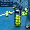 Portable Tennis Ball Picker: Professional Quick Press-Down Ball Retriever, Convenient Pick-Up Basket Gadget.