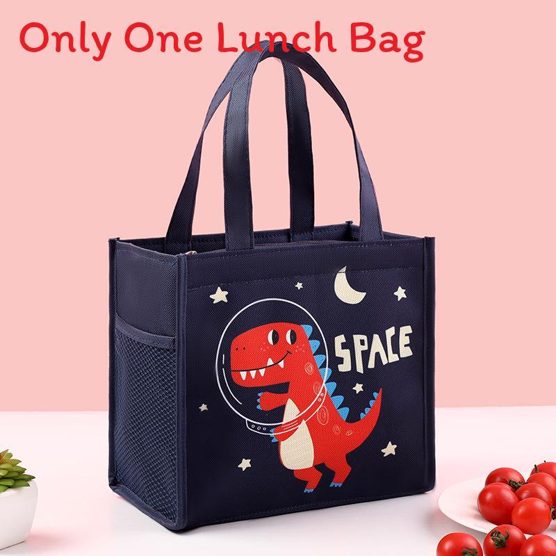 Cartoon Animal Insulated Lunch Bag With Material For Students And Office Workers
