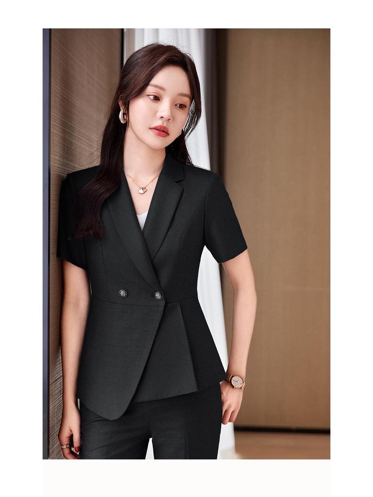 Premium Women's Formal Summer Suit Set: Beautician & Hotel Workwear Skirt