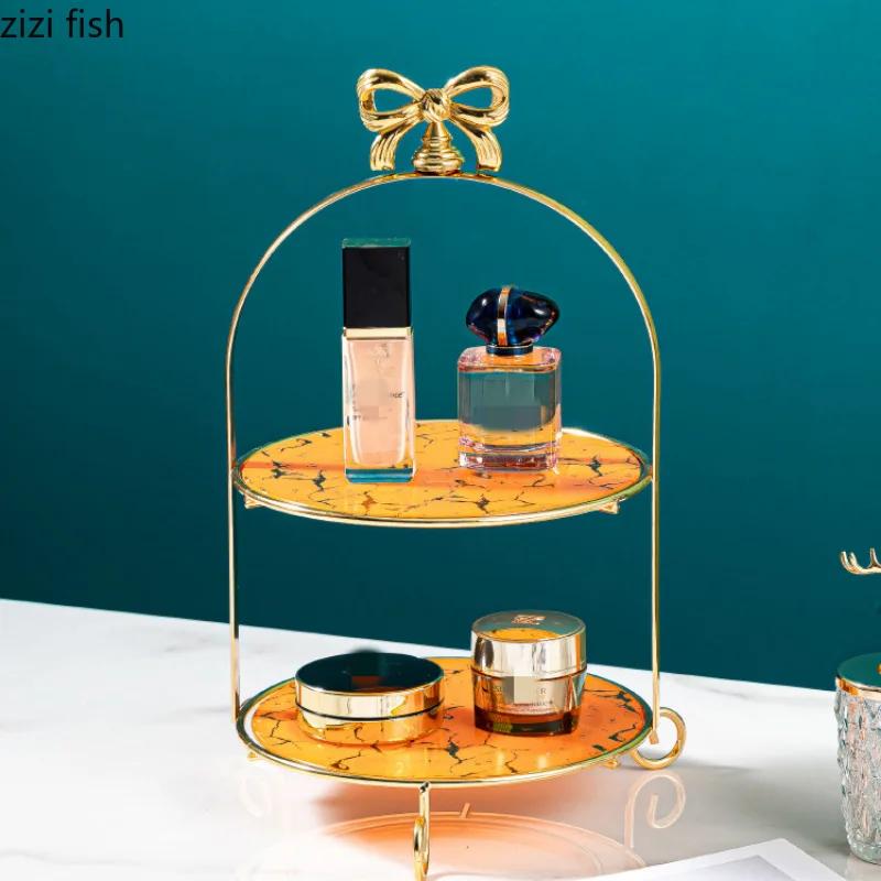 Suport de tort din sticlă marmorată multistrat Farfurie de desert Vas pentru dim sum Formă de tort Farfurie pentru gustări Tavă Farfurii pentru sushi Vas pentru fructe Suport de prezentare