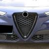 ABS Carbon Front Center Grille V Shape Cover Trim For Alfa Romeo Stelvio 2017-21