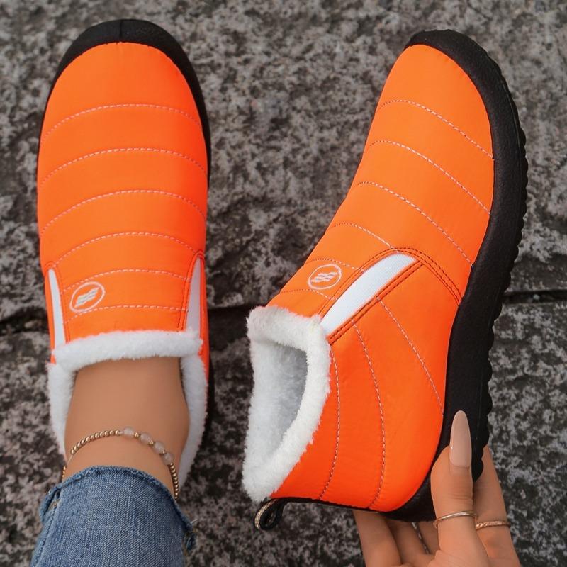 

Женские зимние ботинки большого размера «Старый Пекин» – Толстая подкладка и флисовая подкладка, Теплые повседневные хлопковые зимние ботинки 44 оранжевый